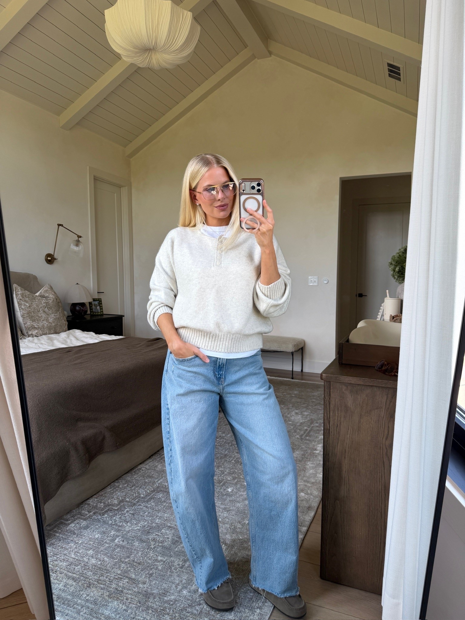 SIZE: med on tee & sweater (cream heather), 29 reg in jeans (light - sized up for pp), shoes run tts - linked similar! #kathleenpost

Fall transition outfit, postpartum outfit, Abercrombie haul, Abercrombie denim sale

#LTKSaleAlert #LTKootd