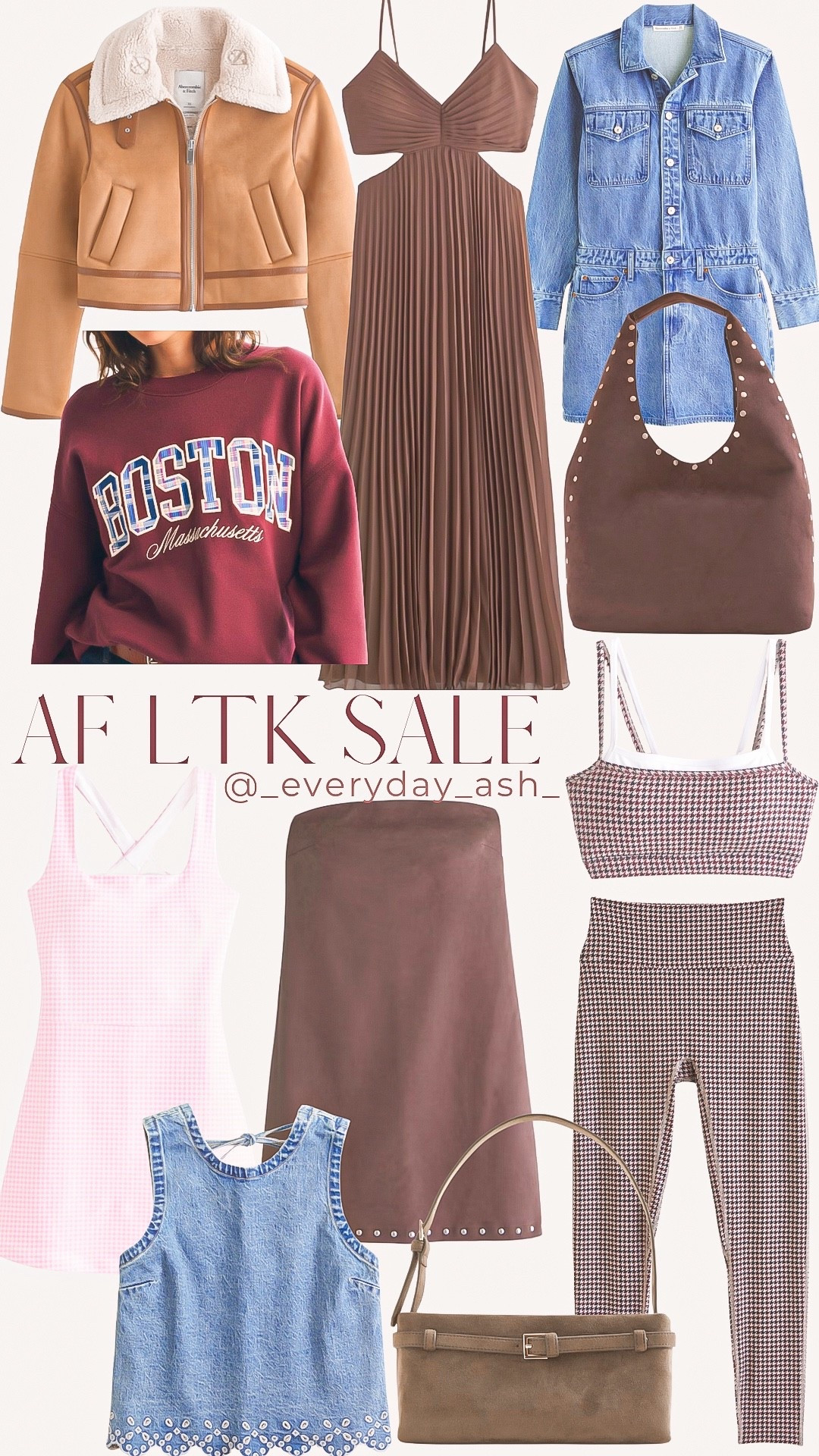 AF LTK FALL SALE!! 
* make sure to clip the promo code !!!🎉🎉🎉

Sales on sales !!💕💕

Abercrombie sales, Abercrombie fall fashion, graphic sweatshirt, denim dress, brown dress, fall coat, active dress, pink dress, brown dress, active wear set, denim top, fall handbag 

#LTKStyleTip #LTKFallSale #LTKFindsUnder100