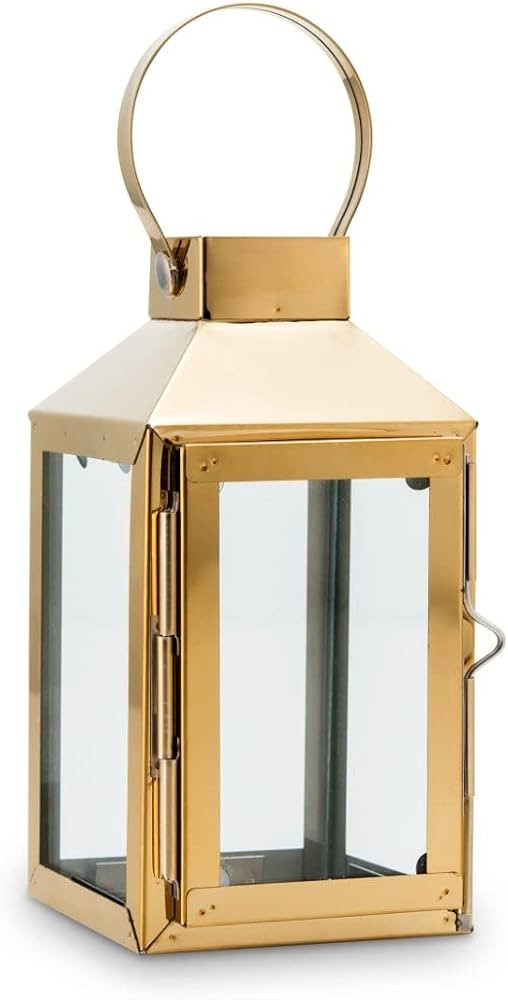 Weddingstar Small Decorative Candle Lantern - Gold | Amazon (US)