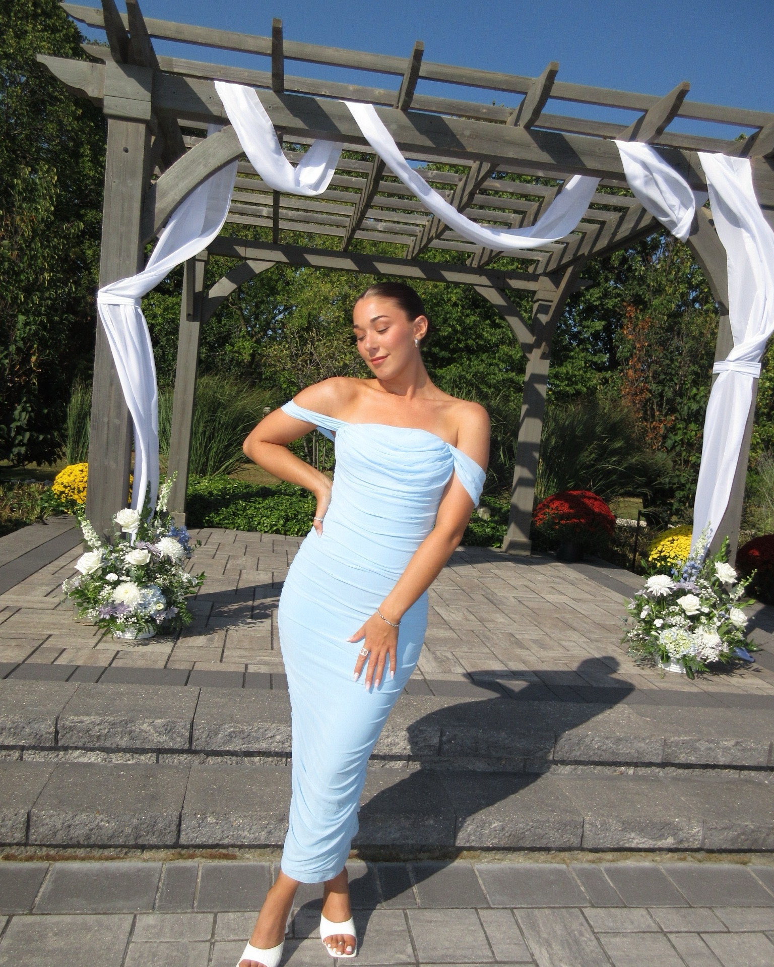 Perfect wedding guest dress 💙

#LTKFindsUnder50 #LTKWedding