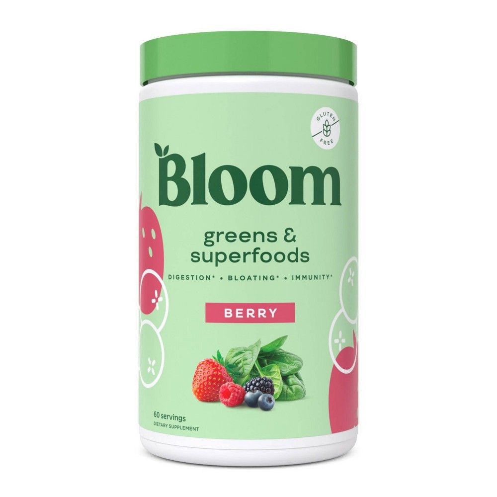 BLOOM NUTRITION Greens and Superfoods Powder - Berry - 60ct | Target