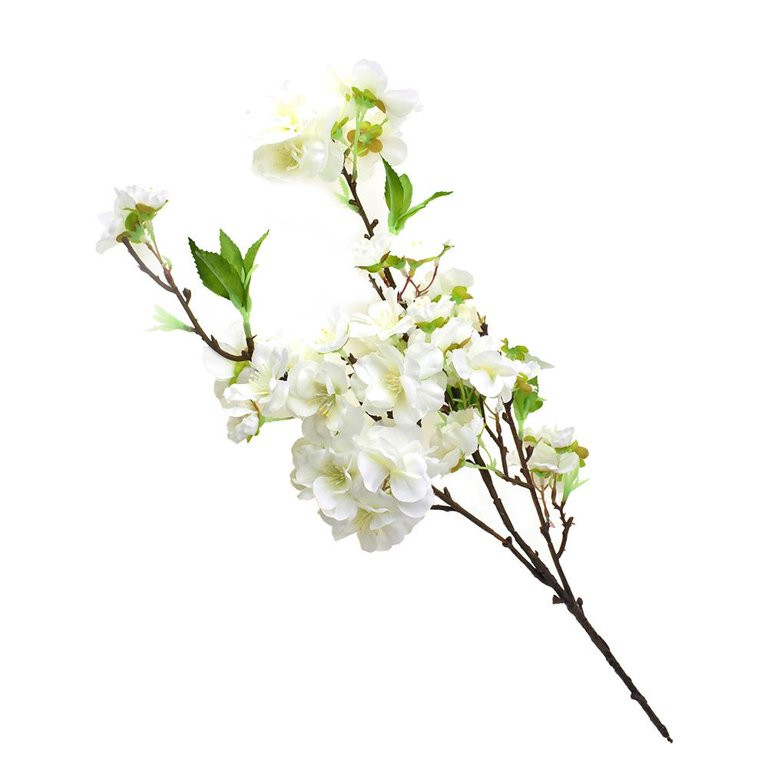 Artificial Cherry Blossom Floral Spray Pick, 19-Inch, White - Walmart.com | Walmart (US)