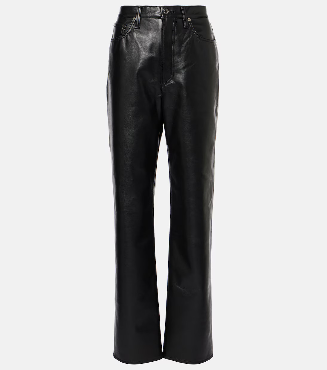 90's Pinch Waist high-rise straight pants | Mytheresa (US/CA)