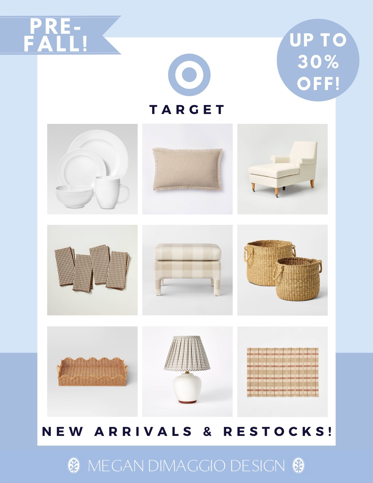 Labor Day deals, new arrivals & restocks at target up to 30% OFF!! Loving these pre-Fall new arrivals for the coastal home! And this affordable set of baskets just came back in stock 🙌🏻 even more linked 🤍

#LTKHome #LTKFindsUnder50 #LTKSaleAlert