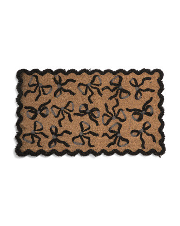 20x34 Coir Bows Scalloped Doormat | TJ Maxx