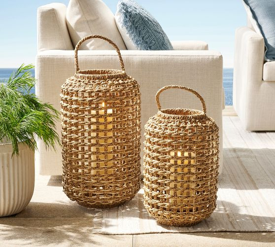 Conrad Woven Lantern Collection | Pottery Barn (US)