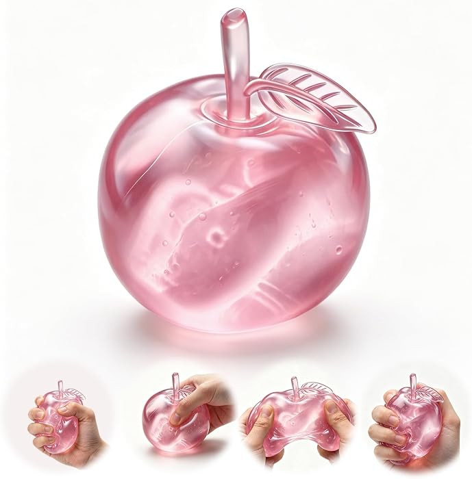 Stress Relief Toy, Apple Squishy, Squishy Apple Slow Rising Fruit Squishies, Clear Cute Fruit Str... | Amazon (US)