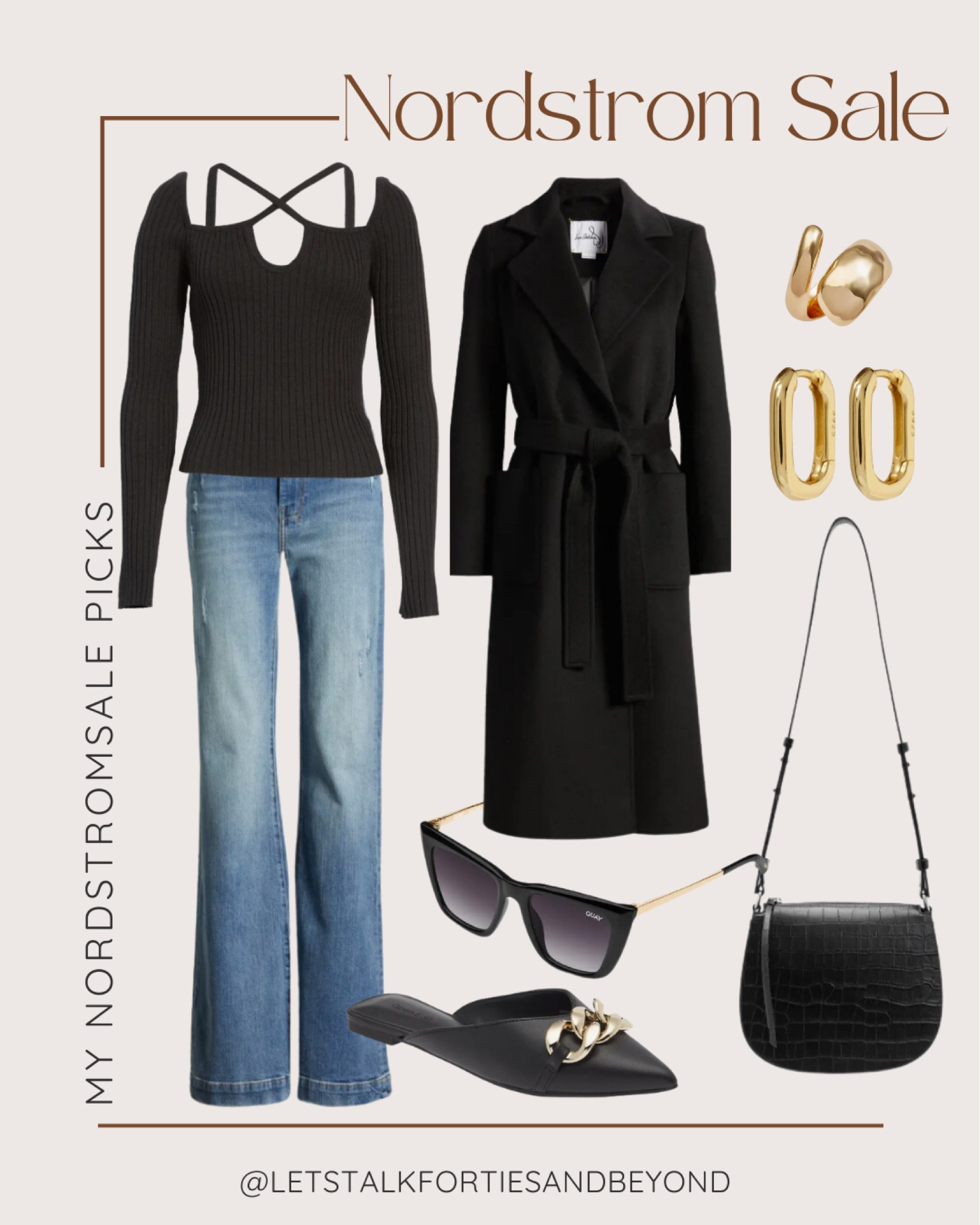 Bringing you another set of my favorites from the Nordstrom anniversary sale 🖤

This classic black set of clothing staples will help you transition to Fall with ease. 

All and more are linked below ⬇️ Just scroll to “Shop my Pic” and make sure to hit “Follow” to get my curated styling pics. 😘

#LTKnsale #LTKnordstromsale #LTKneutrals #LTKblackcoat #LTKwoolcoat #LTKgoldjewlry #LTKbooties #LTKknitdress #LYKgoldwatch #LTKmidlifestyle #LTKover40style #LTKover50style #LTKcrossbody #LTKblackflats #LTKblacktop #LTKbluejeans #LTKover40fashion #LTKover50fashion

#LTKunder50 #LTKstyletip #LTKxNSale