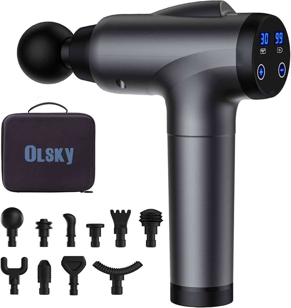 OLsky Massage Gun Deep Tissue, Handheld Electric Muscle Massager, High Intensity Percussion Massa... | Amazon (US)