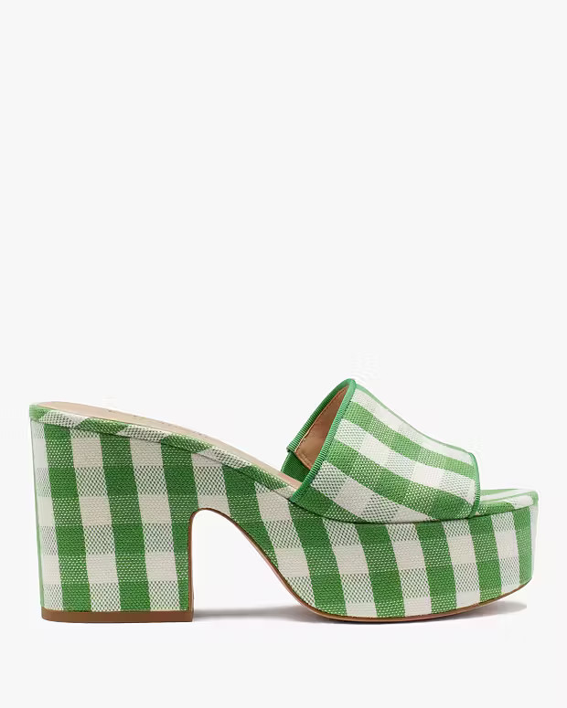 Ibiza Gingham Sandals | Kate Spade (US)