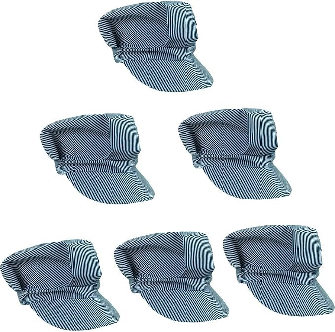 Funny Party Hats Train Engineer Hats - Train Conductor Costume Kids - 6 Pack Train Party Favors -... | Amazon (US)