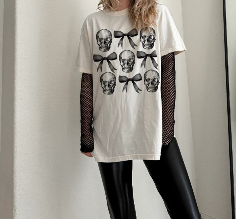 Skulls and Bows Tee | Slater Vintage