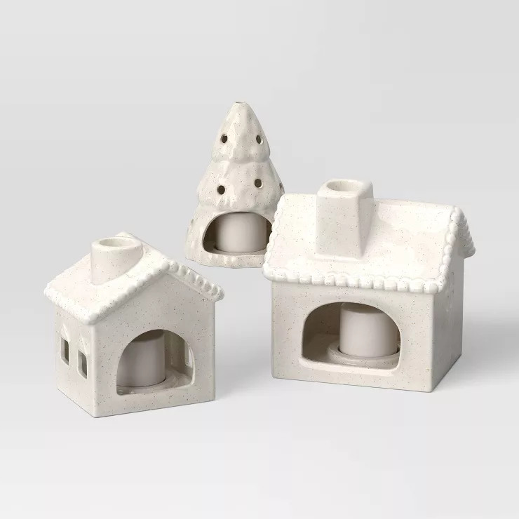 Ceramic Village Tea Light Holders - Threshold™ | Target