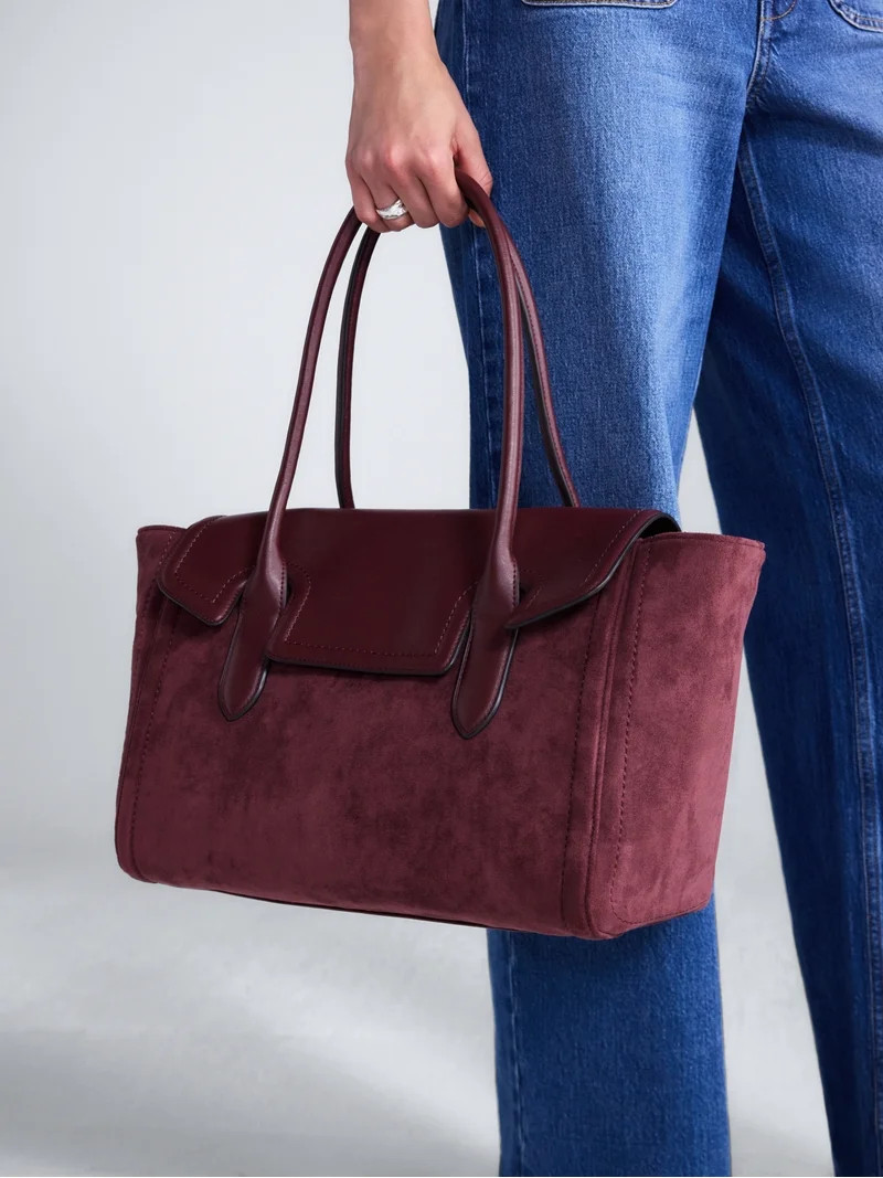 Free Assembly Women's Satchel, Deep Chanti | Walmart (US)