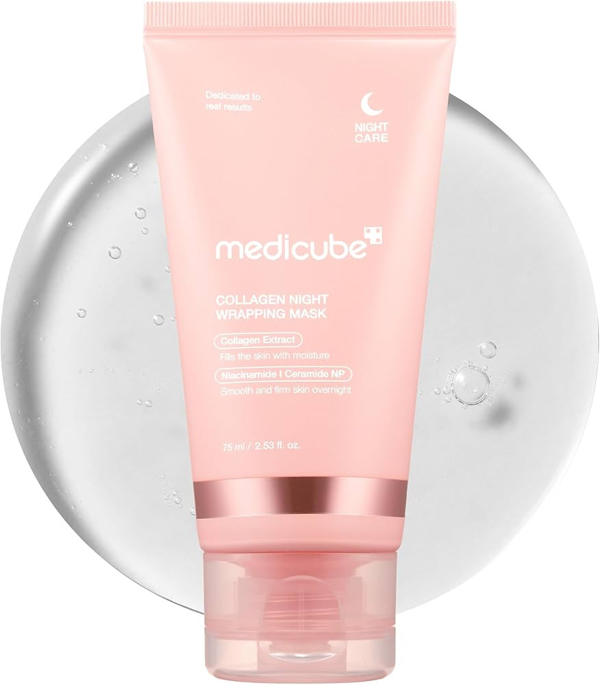 Medicube Collagen Overnight Wrapping Peel Off Facial Mask Pack - Elasticity & Hydration Care, Red... | Amazon (US)