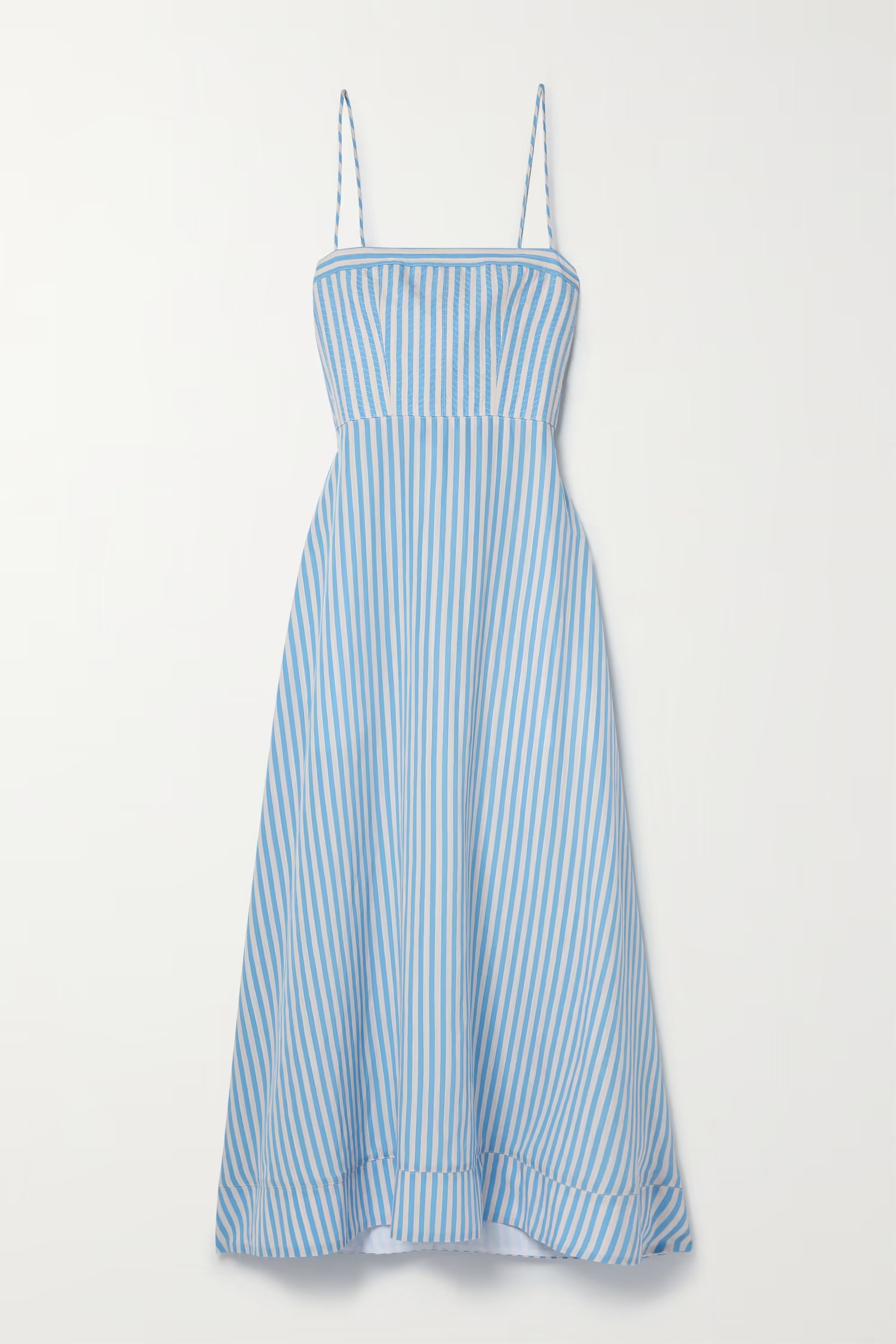 Tie-back striped voile maxi dress | NET-A-PORTER (US)