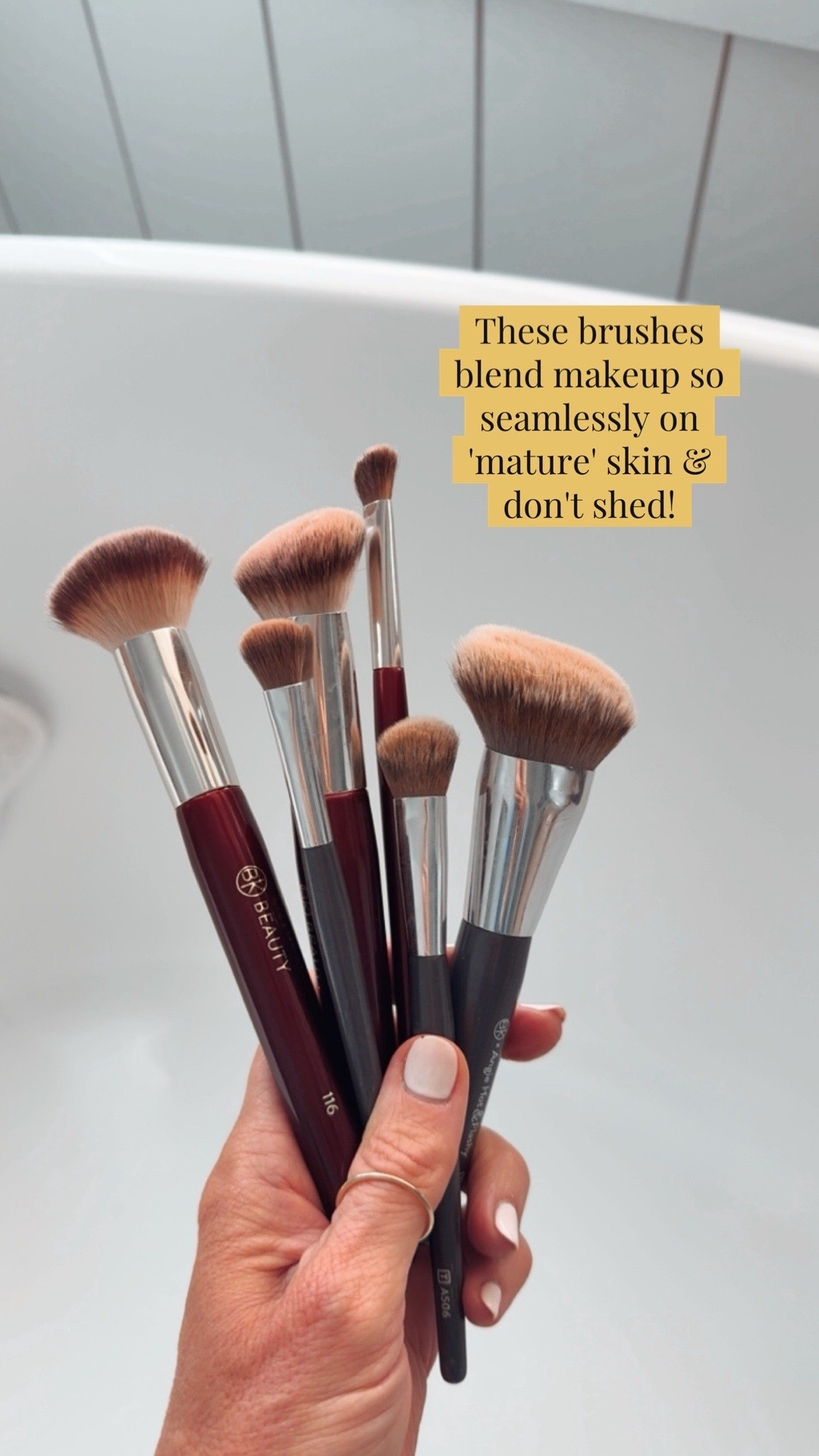 Can’t live without these makeup brushes! These work better and hold up even longer than some more expensive brands.

#LTKBeauty #LTKgrwm #LTKOver40