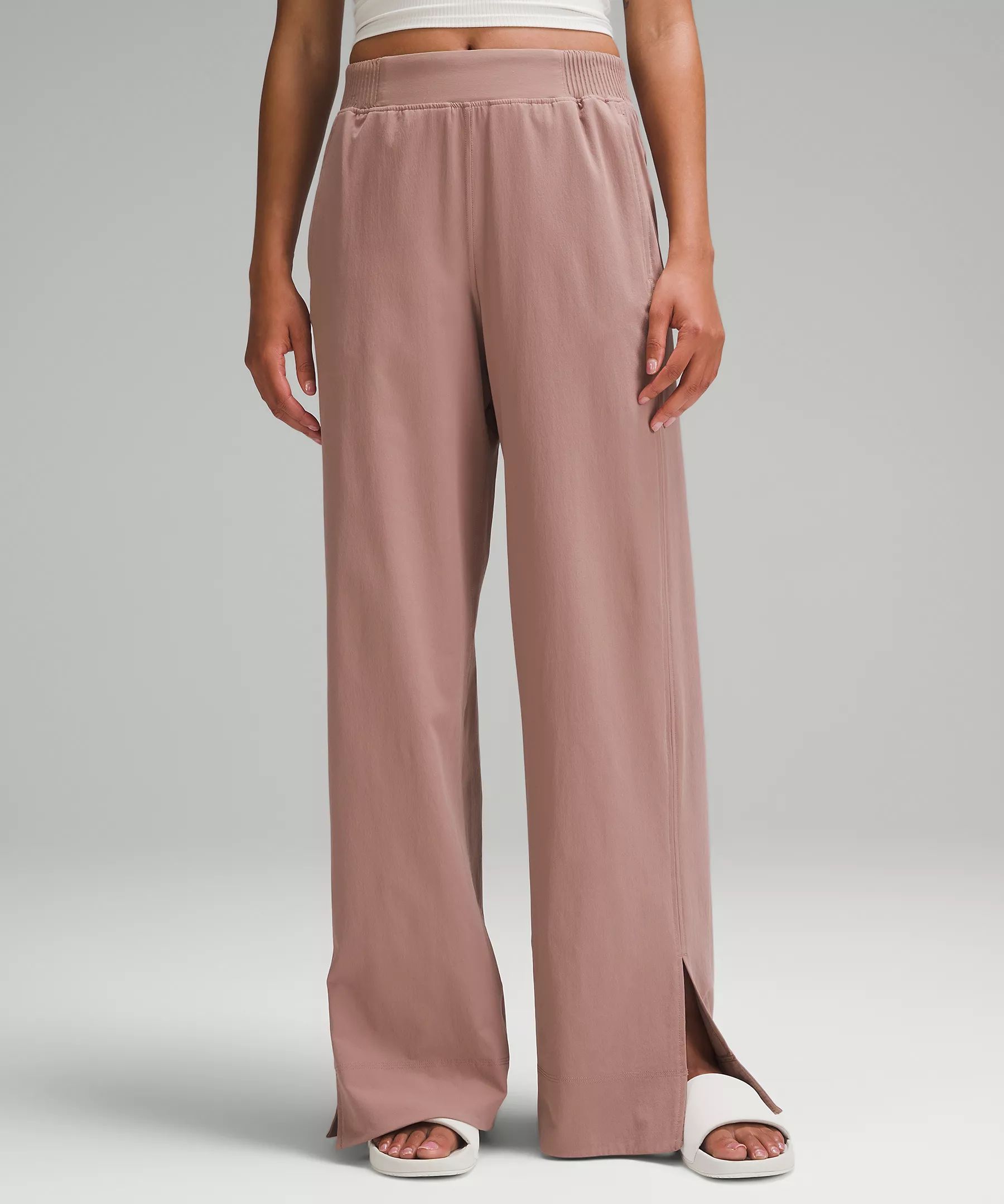 Stretch Woven Wide-Leg High-Rise Pant | Lululemon (US)