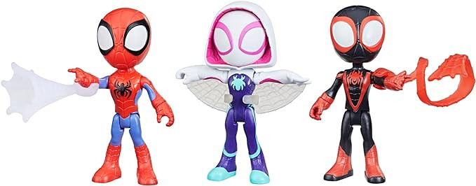 Spidey and his Amazing Friends 3-Pack, 4-Inch Scale Marvel Action Figures, Includes 3 Figures and... | Amazon (US)