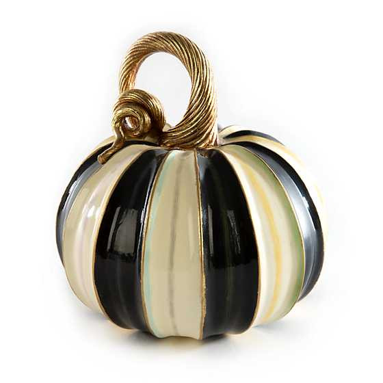 Elegant Stripe Pumpkin - Small | MacKenzie-Childs
