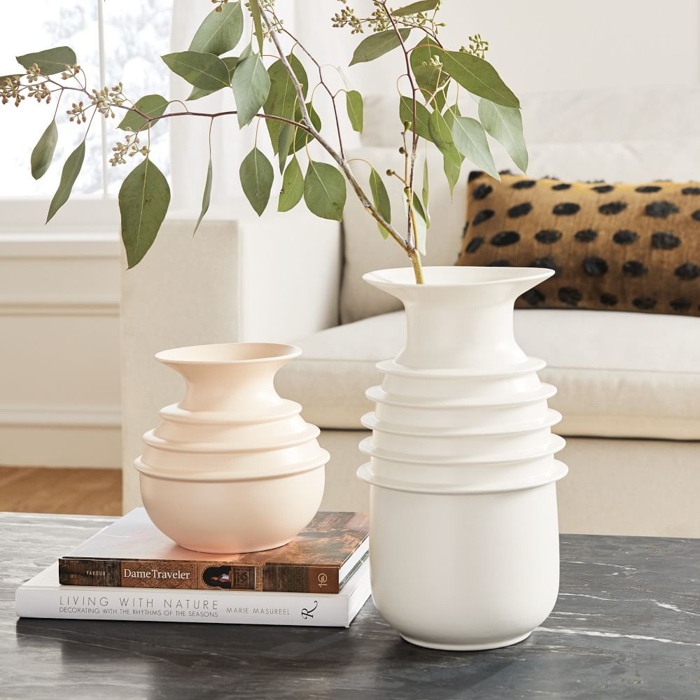 Porcelain Fin Vases | West Elm (US)
