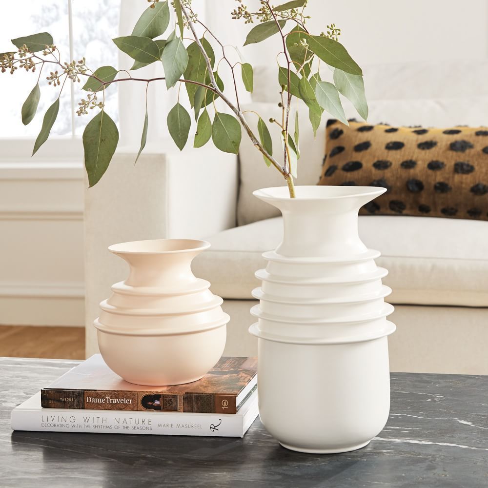 Porcelain Fin Vases | West Elm (US)