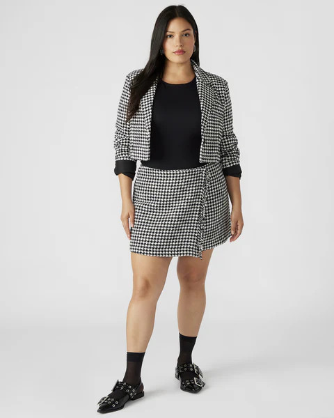LEON SKIRT BLACK/WHITE | Steve Madden (US)