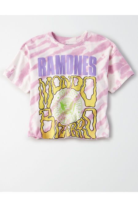 Tailgate Women's Ramones Tie-Dye Cropped T-Shirt | American Eagle Outfitters (US & CA)