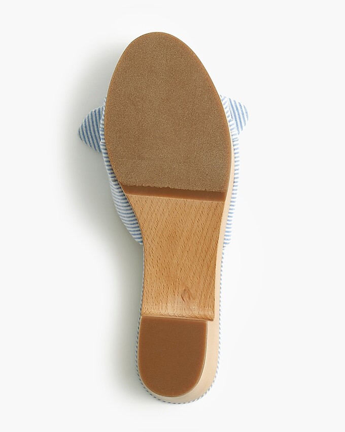 Printed bow-heel mules | J.Crew Factory