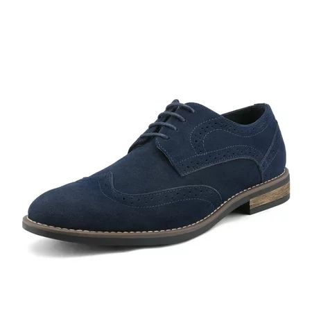 BRUNO MARC Men s Oxford Shoes Lace Up Classic Casual Suede Leather Shoes URBAN-03 NAVY Size 10 | Walmart (US)
