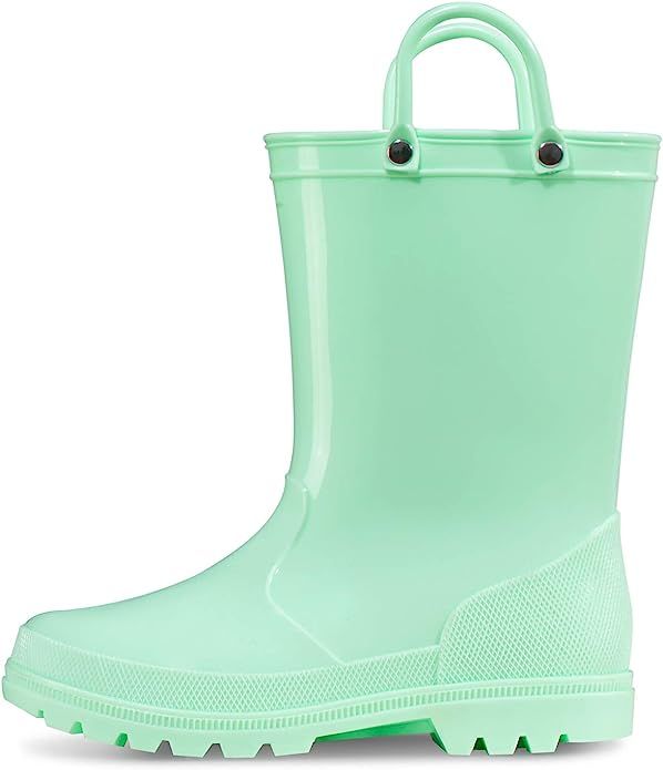 K KomForme Kids Rain Boots, Toddler Girls & Boys Rain Boots Waterproof Memory Foam Insole and Eas... | Amazon (US)