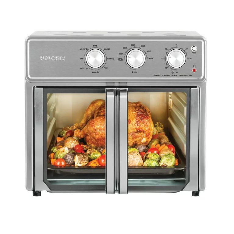 Kalorik MAXX 26 Quart Air Fryer Oven, Stainless Steel, A large chicken, 26-Quart Capacity | Walmart (US)