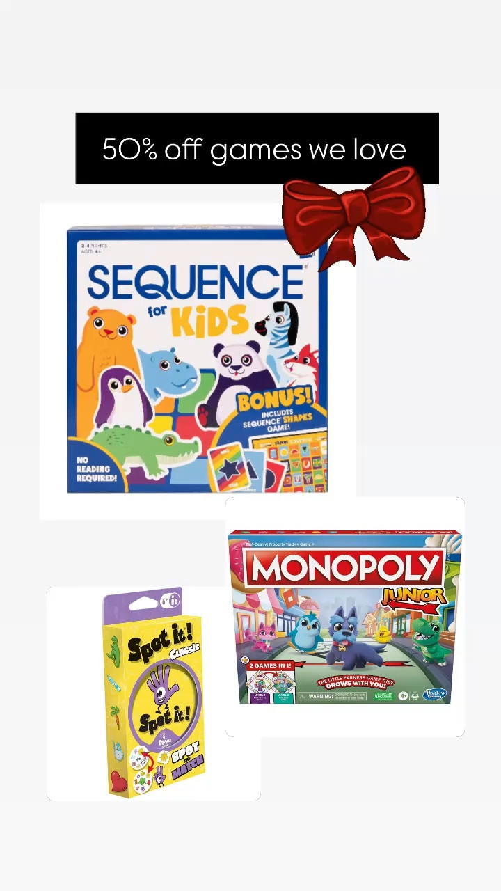 Board games for the family! 50% off at target today! Target Black Friday sales are live 

#LTKCyberWeek #LTKKids #LTKGiftGuide