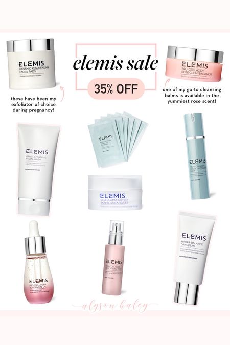 35% off Elemis skincare products (facial cleanser, glycolic acid pads, serums, moisturizer)

#LTKCyberweek #LTKbeauty #LTKsalealert