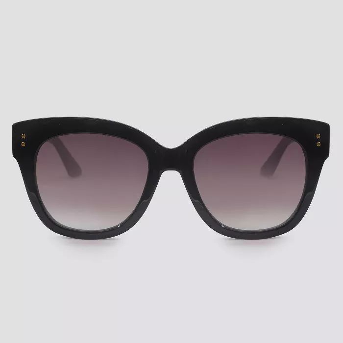Women&#39;s Cateye Plastic Sunglasses - A New Day&#8482; Black | Target