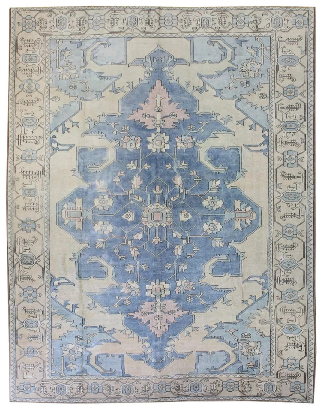 Navy Blue Modern Hand Knotted High Quality Wool Oushak Turkish Oushak Style Rug Oversize Luxury. | Etsy (US)