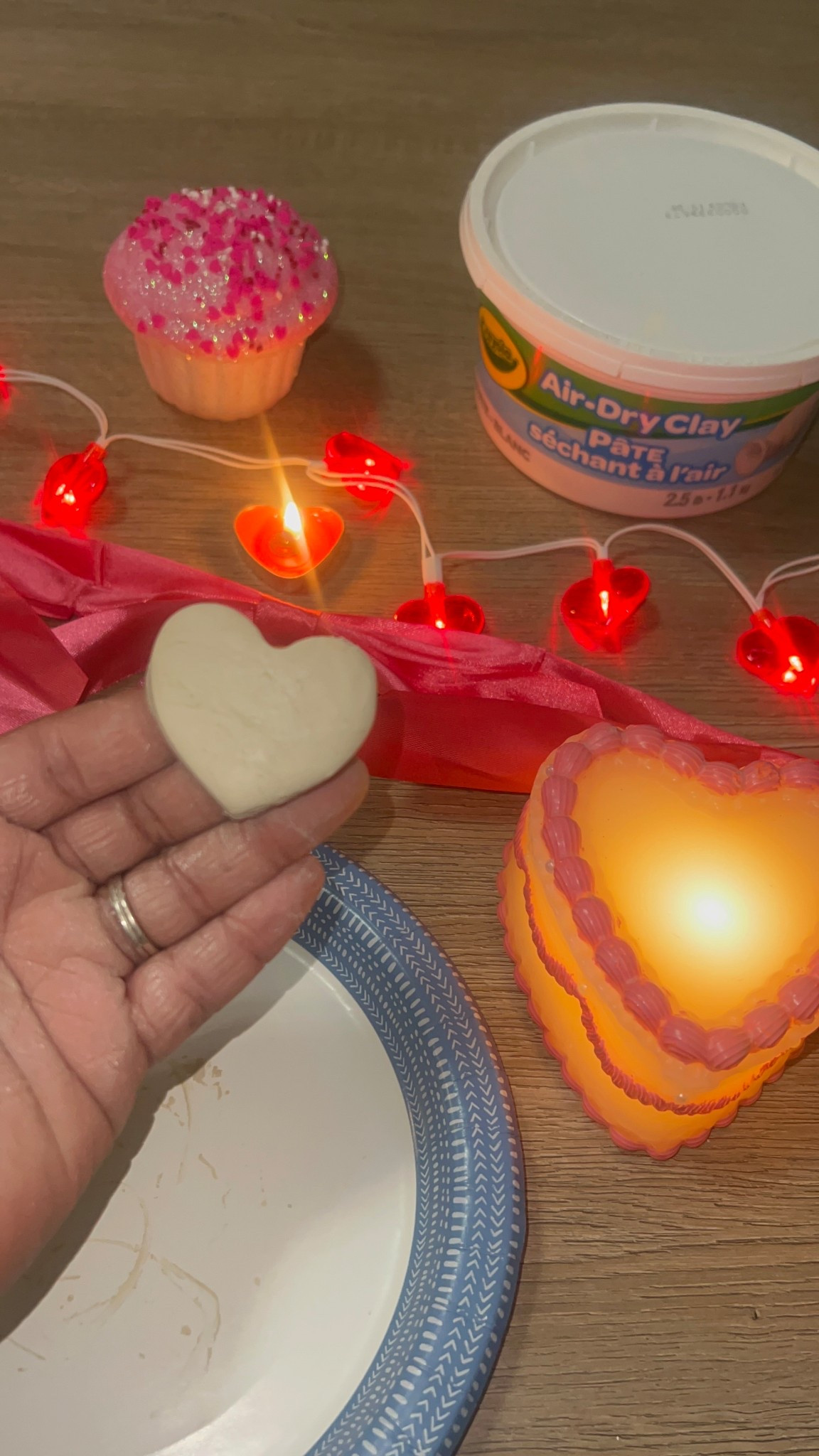 The air dry clay hearts I made turned out perfect 😍 

#LTKValentine #LTKmomlife