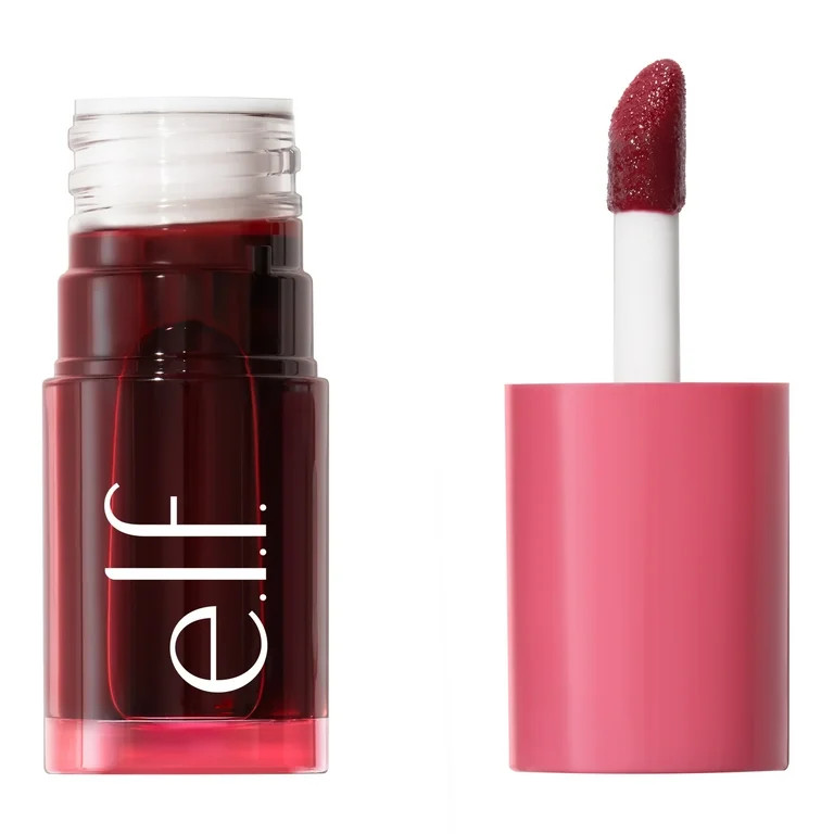 e.l.f. Sheer For It Blush Tint, Buildable Stain For Lips + Cheeks, Left On Red, 0.22 fl oz | Walmart (US)