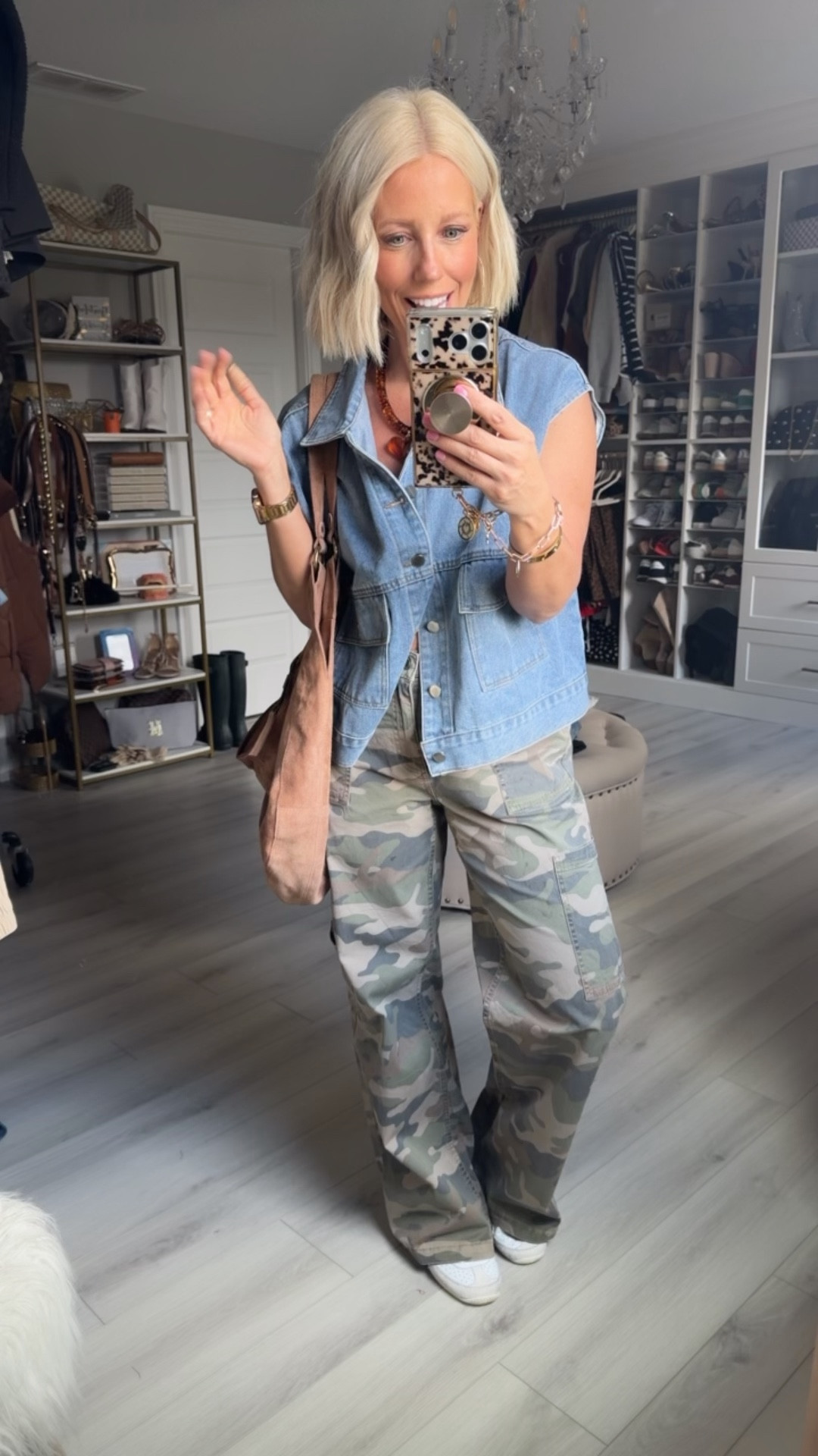 The viral Walmart camo pants are BACK in stock and they’re just as good as everyone says 👏🔥 These comfy, on-trend camo cargo pants are the perfect mix of casual, edgy, and easy to style for everyday outfits. Think graphic tees, oversized sweatshirts, or a fitted tank for spring — they literally go with everything.

If you missed them the first time, now is your chance because they sell out FAST every time they restock. 🏃‍♀️
⬇️⬇️⬇️
Pants medium (roomy fit)
Vest medium 

#LTKootd #LTKSaleAlert #LTKSeasonal