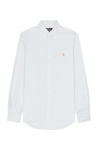 Oxford Sport Shirt in Blue & White Stripe | Revolve Clothing (Global)