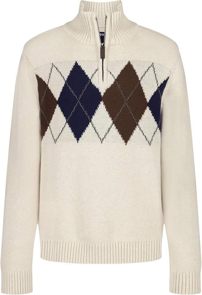 Izod Boys' Quarter Zip Pullover Sweater | Amazon (US)
