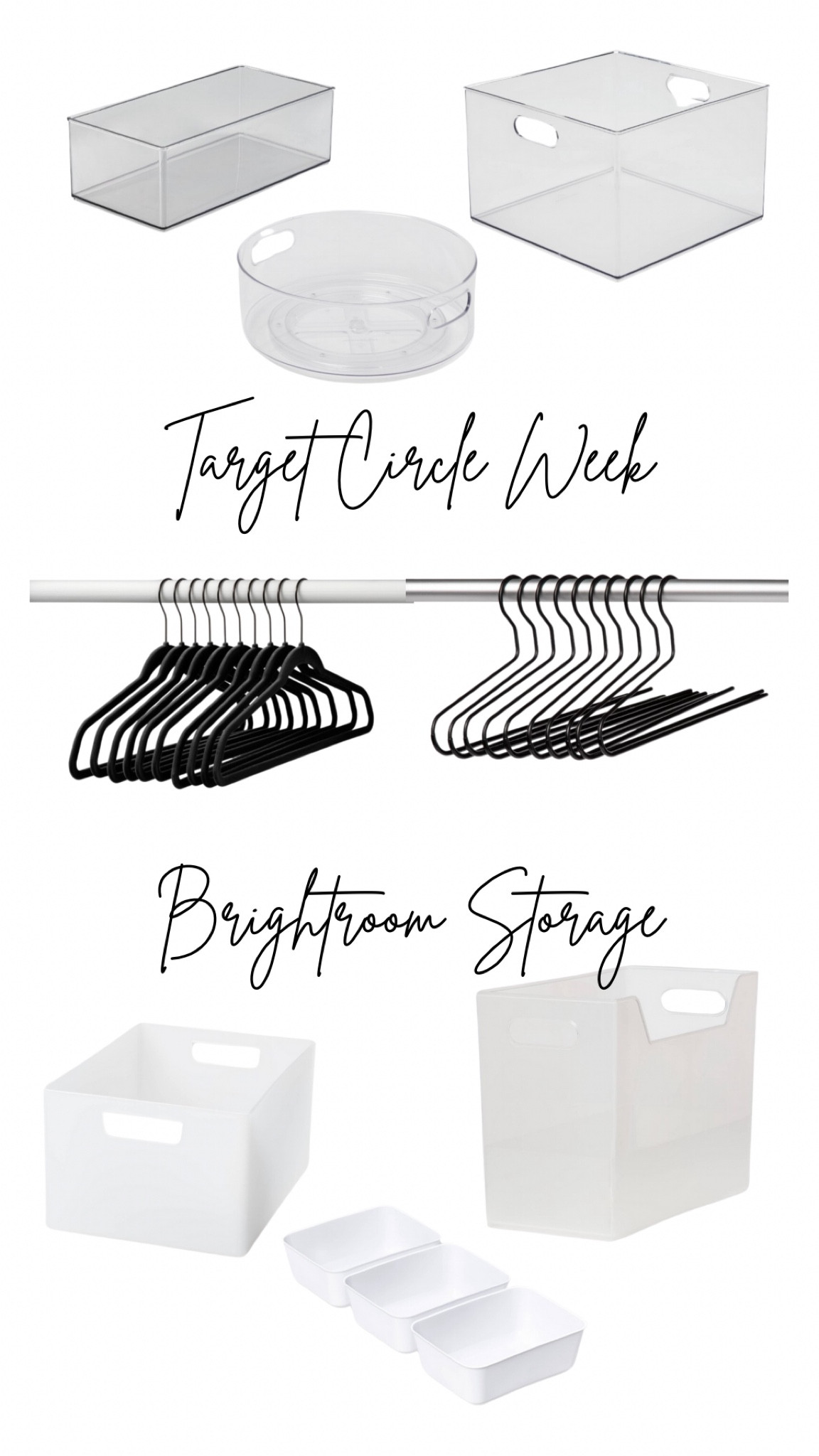 Target’s Brightroom line is my go-to for keeping my house organized. I use their clear bins in nearly every room of my house! They are rarely on sale so snag ‘em while they’re discounted!

#LTKHome #LTKSummerSales #LTKSaleAlert