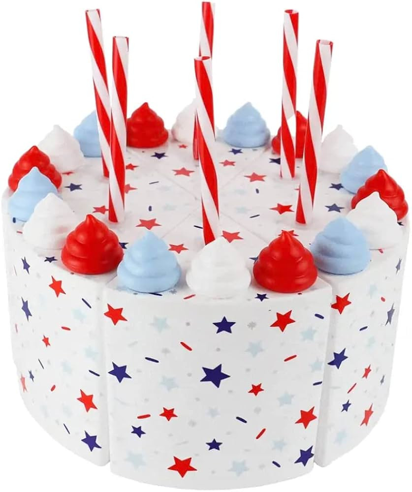 Packed Party Patriotic Cake Sipper Cups; Reusable USA Decoration Tumblers with Straws; Great at 4... | Amazon (US)