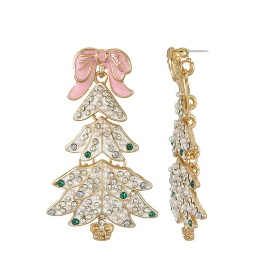 Packed Party White Christmas Tree Earrings | Walmart (US)