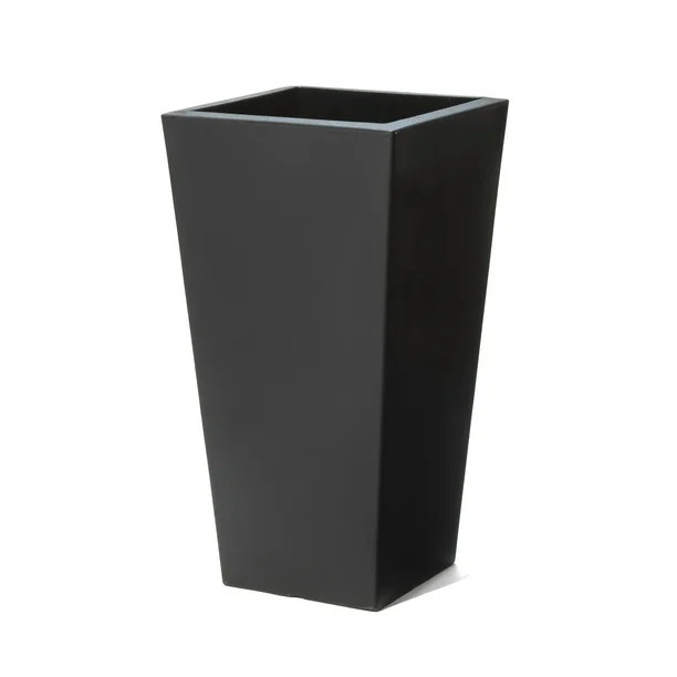 Step2 Tremont Plastic Black Square Planter 15" W x 15" D x 28" H Pot | Walmart (US)