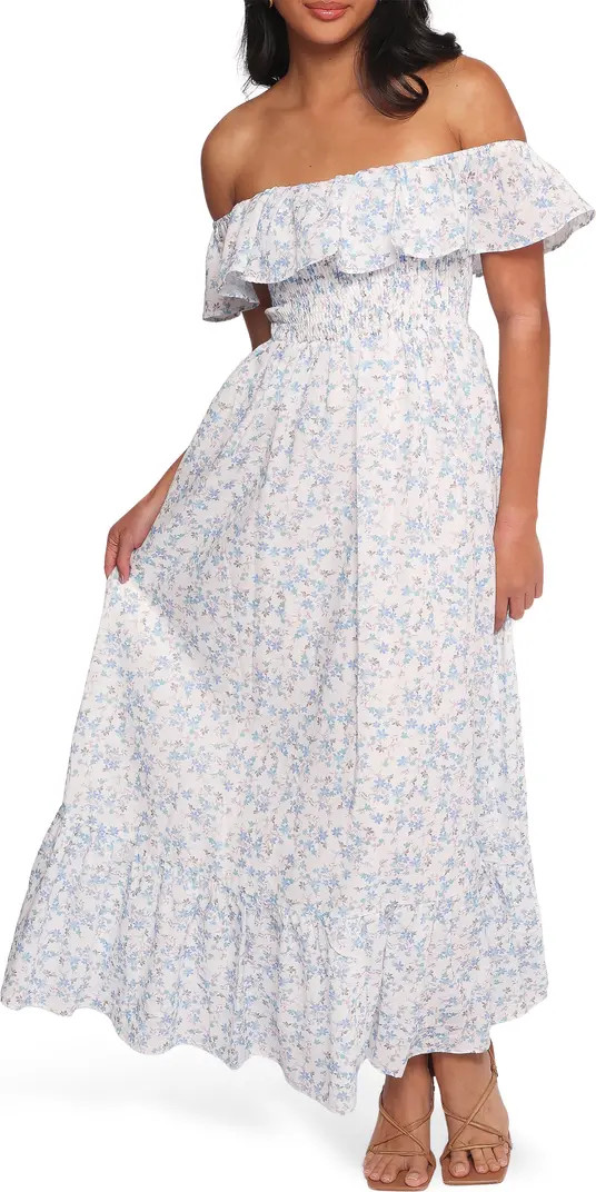 Petal & Pup Priscilla Off the Shoulder Cotton Maxi Sundress | Nordstrom | Nordstrom