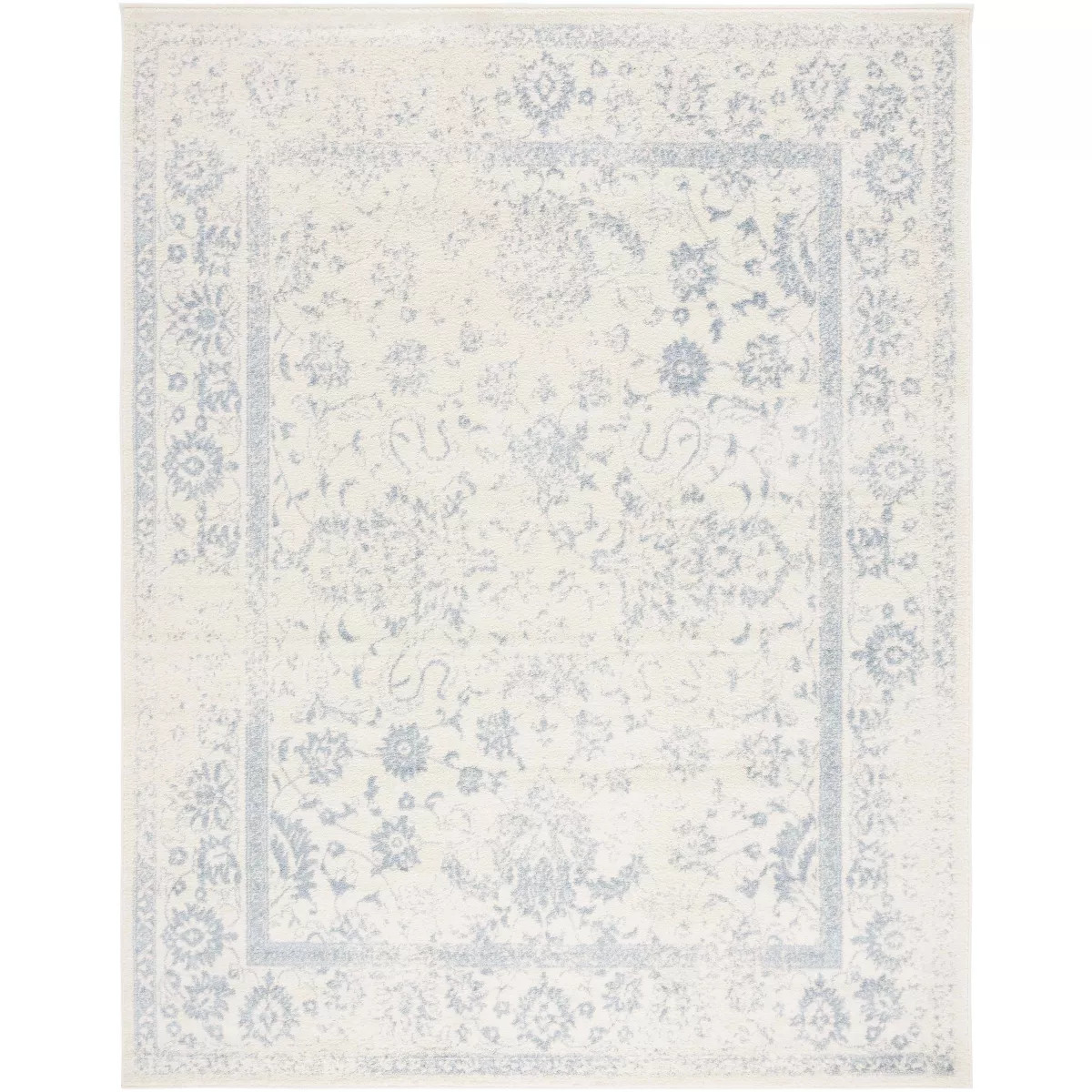 Adirondack ADR109 Non-Shedding Power Loomed Indoor Area Rug - Ivory/Slate - 8'x10' - Safavieh | Target