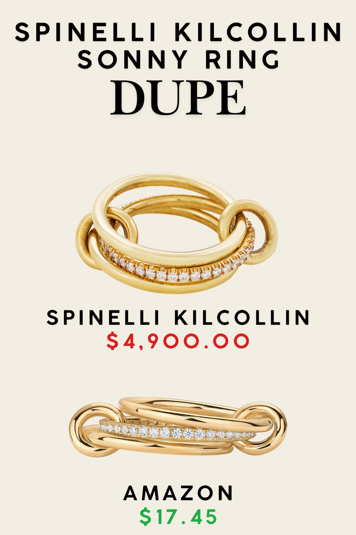 SPINELLI KILCOLLIN Sonny Ring Dupe - Amazon Dupes 

#LTKFindsUnder50 #LTKMostLoved #LTKGiftGuide