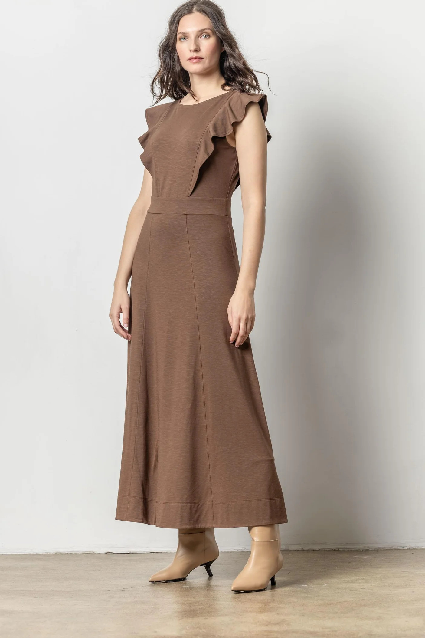 Flounce Trim Maxi Dress | Lilla P