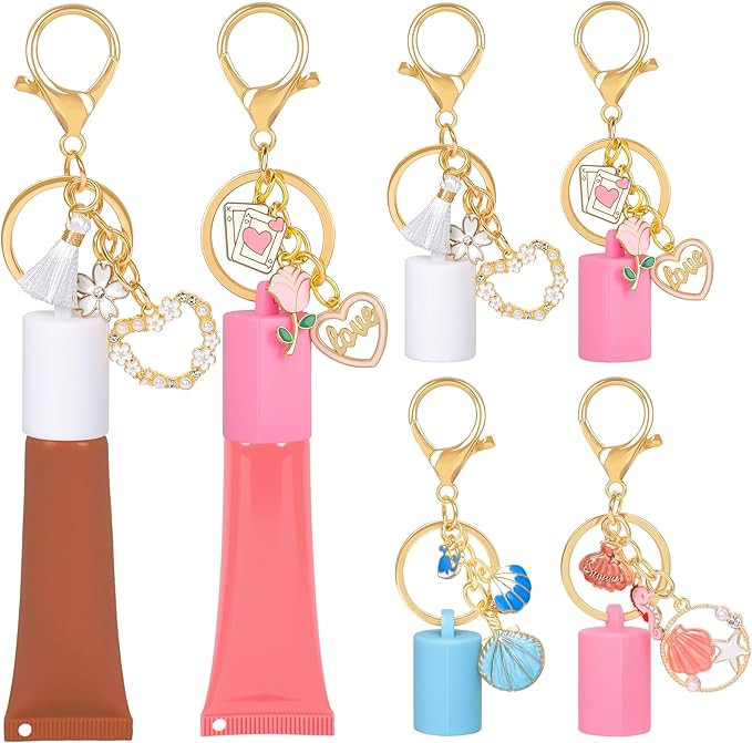 Keychain Cap for Lip Balm & Lip Gloss Compatible with Summer Fridays 0.5oz & LANGIGE 0.35oz Tubes... | Amazon (US)